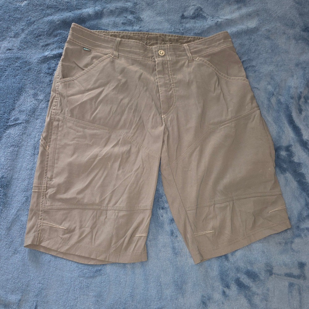 Kuhl Mens Gray Hiking Utility Shorts Size 36 Style 5121 Charcoal Outdoor Trek